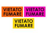 Cartello Vietato Fumare fluo 10pz