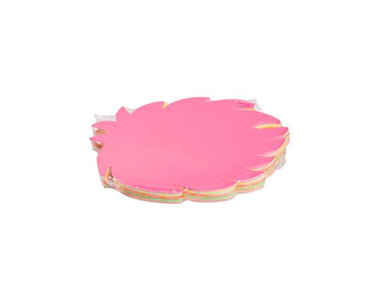 Segnaprezzi fluo 'Foglia' 18x14 50pz.