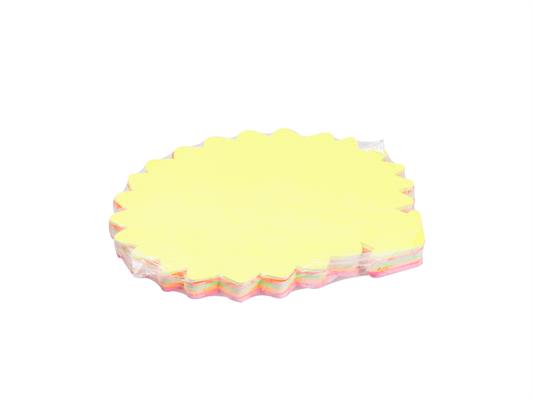 Segnaprezzi fluo 'Nuvola con freccia' 14x18 50pz.