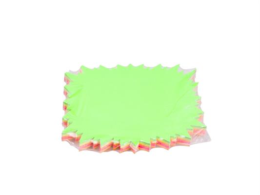 Segnaprezzi fluo 'Flash' 17x17 50pz.
