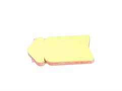Segnaprezzi fluo ''Freccia quadrata'' 17x11 50pz.