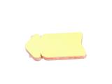Segnaprezzi fluo ''Freccia quadrata'' 17x11 50pz.