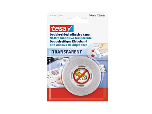 Nastro Biadesivo Trasparente 10m x 12mm 
