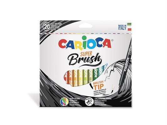 Pennarelli Carioca Super-Brush 20pz.