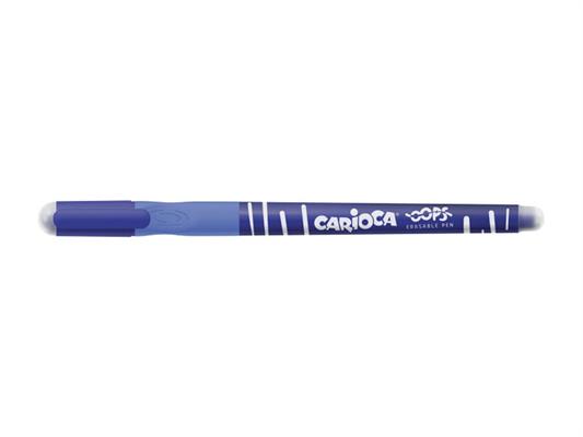 Penna Cancellina Carioca Oops Blu - Penne e refill cancellabili - Lagicart