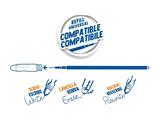 Refill penna cancellabile Oops Carioca blu