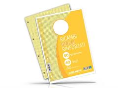 Ricambio A4 rinforzato 40 fogli 5MM - Giallo