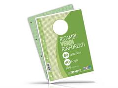Ricambio A4 rinforzato 40 fogli 5MM - Verde