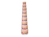 Set scatole tonde Xmas train 9pz.