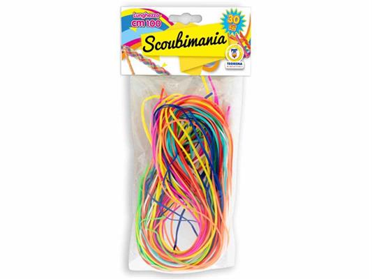 Scoubidou mania 30 fili 100cm. 6 colori