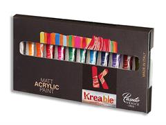 Scatola da 12 tb 12ml acrilico opaco Kreable