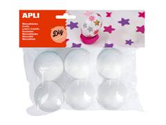 Sfera polistirolo 4,3cm. 6pz.