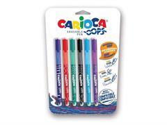 Penne cancellabili Oops Carioca 6 pezzi