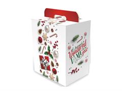 Scatola Buon Natale 28x20,5x34H - Bianco
