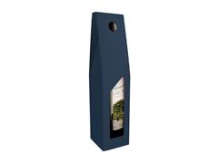 Scatola vino rubino 1 bottiglia - Blu