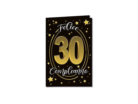 Biglietto numero 30 stelle e cerchi