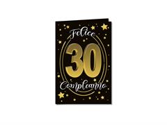 Biglietto numero 30 stelle e cerchi