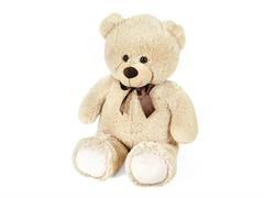 Orso beige con fiocco 80cm.