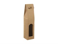 Scatola per bottiglie 1 posto juta - Ecrù