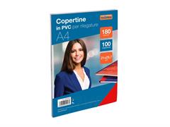 Acetato PVC A4 trasparente 180MY 100pz. - Rosso