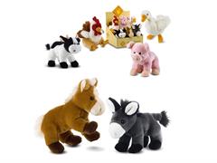 Espositore i piccoli plush farm tribe 6 soggetti