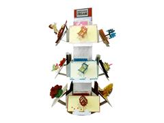 Espositore biglietti Origami 72pz. assortiti