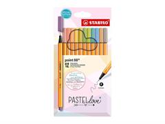 Stabilo Point 88 pastel love 12pz.