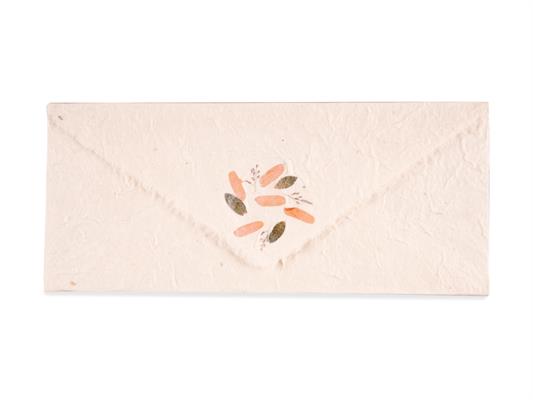 Busta Kozo 11x22 Din lang 10pz - Flowers salmone