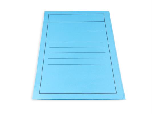 Cartella 3 lembi 50pz. - Azzurro