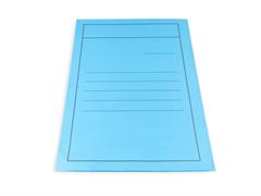 Cartella 3 lembi 50pz. - Azzurro