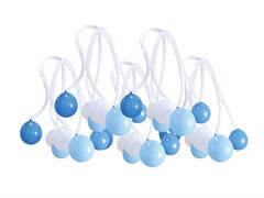 Set palloncini bianco e azzurro 60pz.