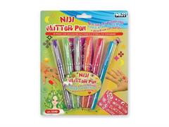 Penna glitter gel tattoo 6pz.