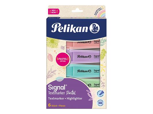 Evidenziatore signal pastel 6pz.