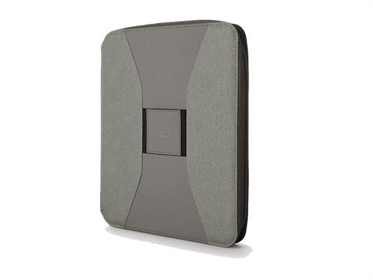 Portablocco con zip Canvass - Grigio