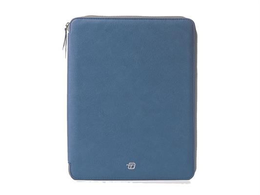 Portablocco con zip Dox - Azzurro