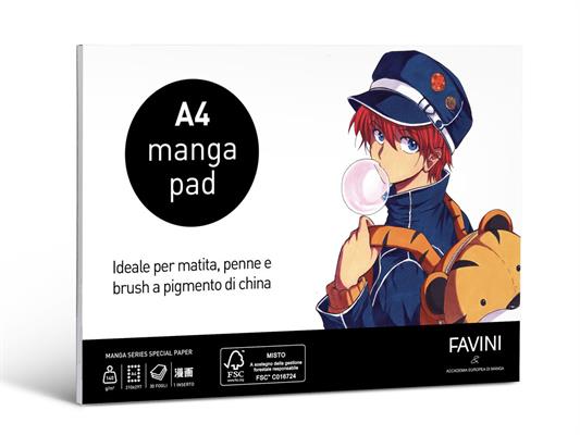 Blocco disegno Manga A4 30 fogli