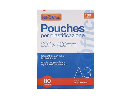 Pouches A3 80my 100pz.