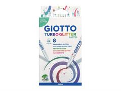 Pennarelli Turbo glitter pastel 8 colori