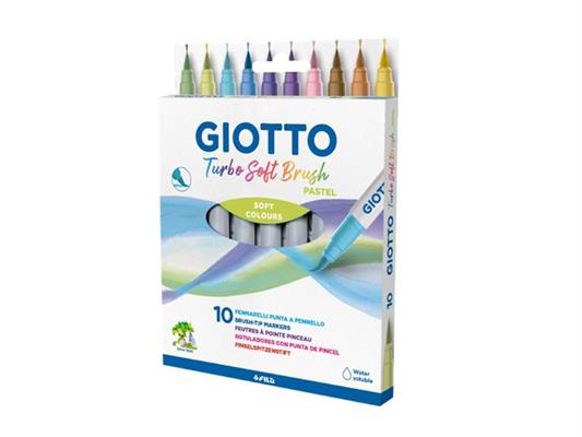 Pennarelli Turbo soft brush pastel 10pz.