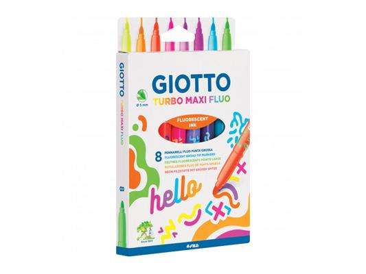 Pennarelli Giotto turbo maxi fluo 8pz.