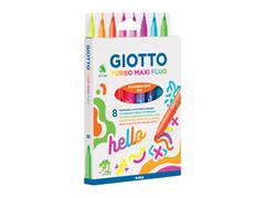 Pennarelli Giotto turbo maxi fluo 8pz.