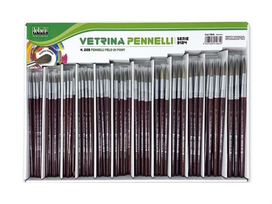 Pennelli tondi 228 pz. assortiti