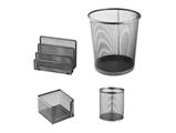 Set scrivania rete 4pz. - Silver