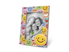 Portafoto legno bianco smile 13x18