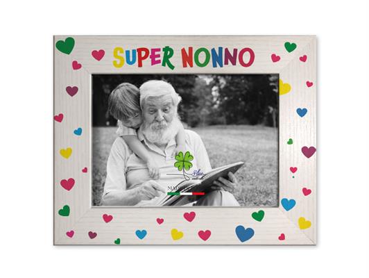 Portafoto legno stampa super nonno 13x18