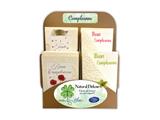 Espositore biglietto compleanno carta naturale 48pz.
