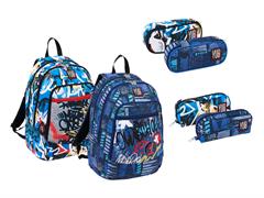 Kit zaino+bustina Yub graffiti 3+3 assortiti