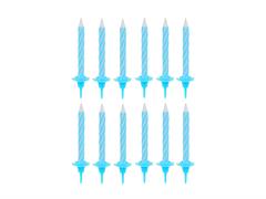Cancela a spirale azzurra 8cm 12pz.