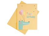 Busta+biglietto 12,5x9 compleanno baby 36pz