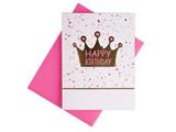 Busta + biglietto 12,5x9 compleanno fluo 36pz.